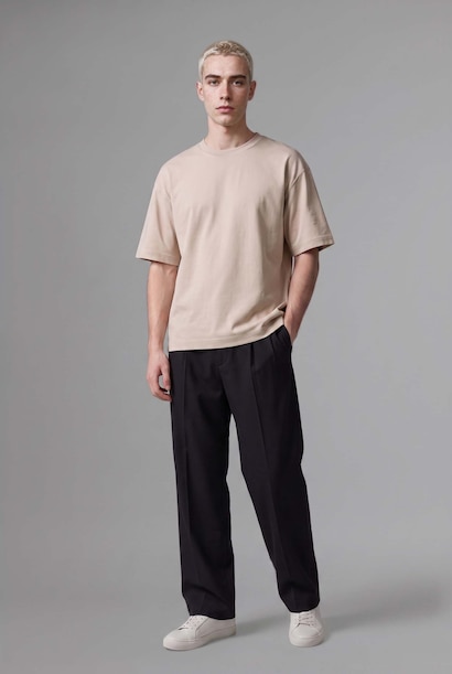 Kemerli Barrel Fit Pantolon