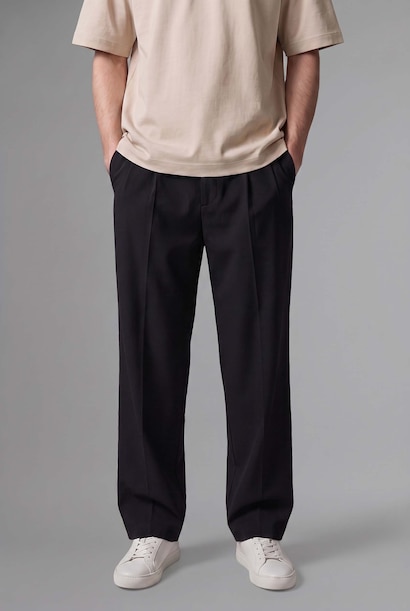 Kemerli Barrel Fit Pantolon