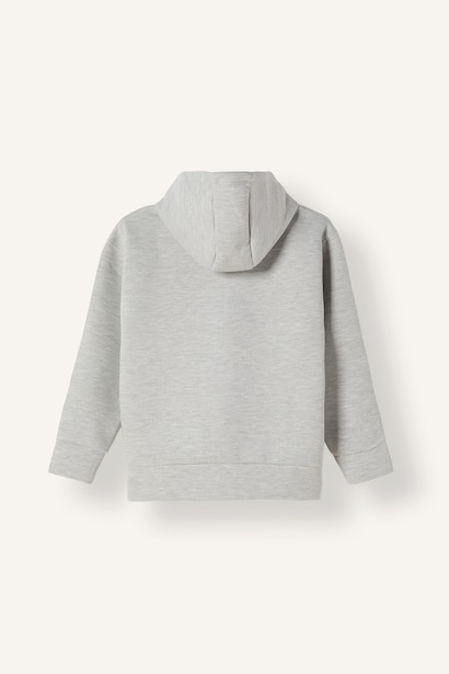 Fermuarlı Kapüşonlu Basic Sweatshirt Sweatshirt Hırka