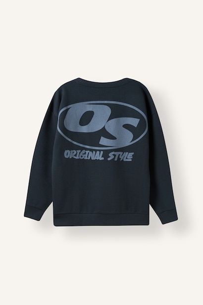 Oversize Baskılı Sweatshirt Erkek Çocuk