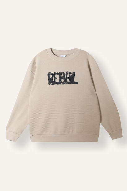Oversize Baskılı Sweatshirt Erkek Çocuk