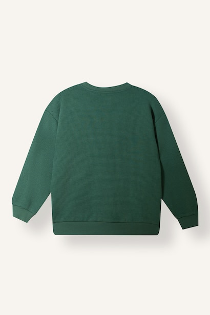 Oversize Baskılı Sweatshirt Erkek Çocuk