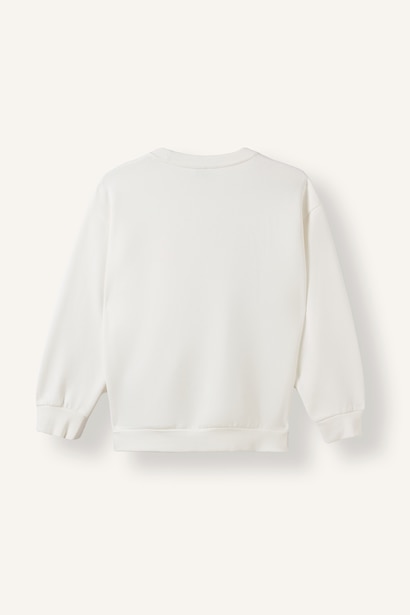 Overshırt Fıt Bisiklet Yaka İçi Yumuşak Tüylü Kalın Sweatshirt Erkek Çocuk