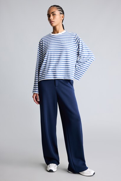 Standard Fit Crew Neck Striped T-Shirt