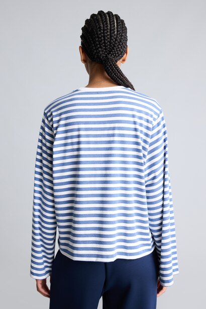 Standard Fit Crew Neck Striped T-Shirt