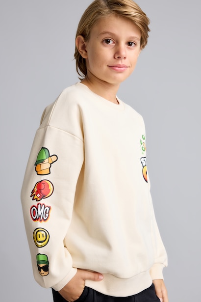 Stumble Guys Baskılı Sweatshirt Erkek Çocuk