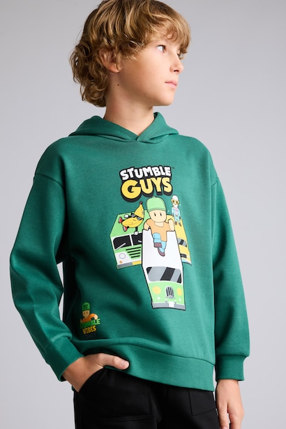 Stumble Guys Baskılı Sweatshirt Erkek Çocuk