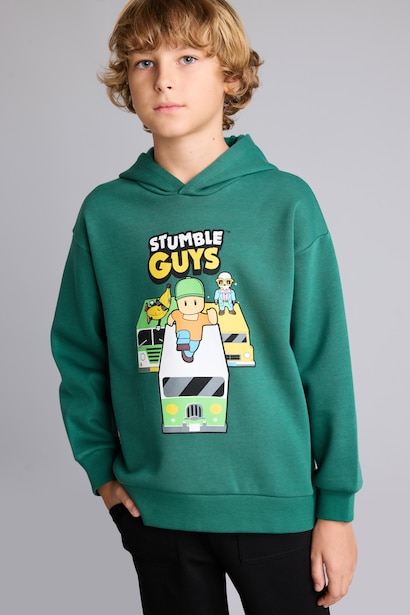 Stumble Guys Baskılı Sweatshirt Erkek Çocuk