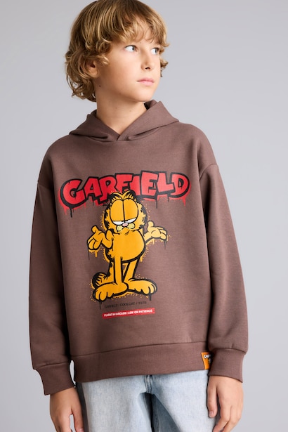 Regular Fit Garfield Crew Neck Sweatshirt