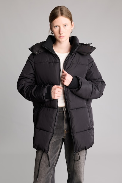 Regular Fit Hooded Zip-Up Parka