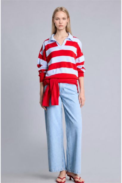 Oversize Polo Yaka Kazak