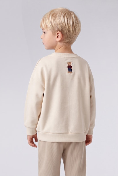Oversize Fit Crew Neck Sweatshirt