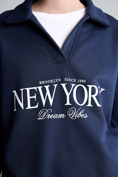 Relax Fıt Kalın Sweatshirt
