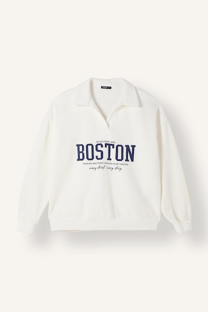Relax Fit Thick Sweatshirt Fabric Sweatshirt