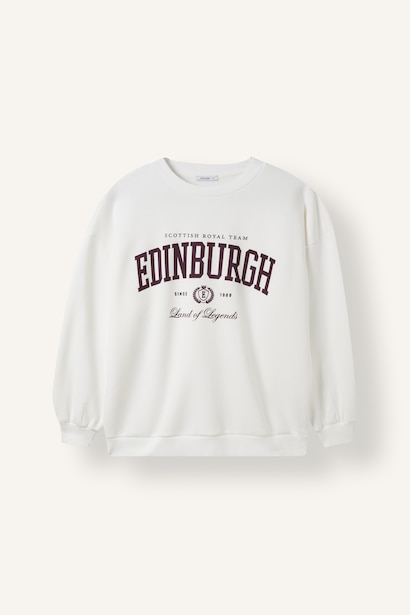 Oversize Fit Thick Sweatshirt Fabric Sweatshirt