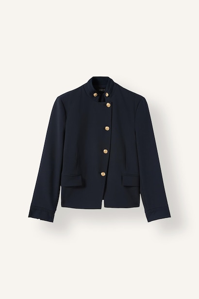 Regular Fıt Dik Yaka Blazer Ceket