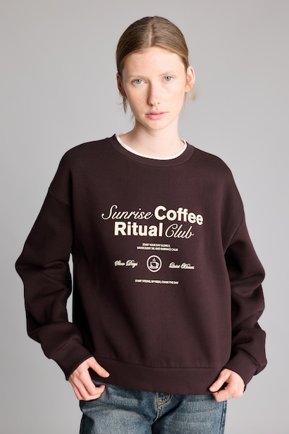 Relax Fit Thick Sweatshirt Fabric Sweatshirt