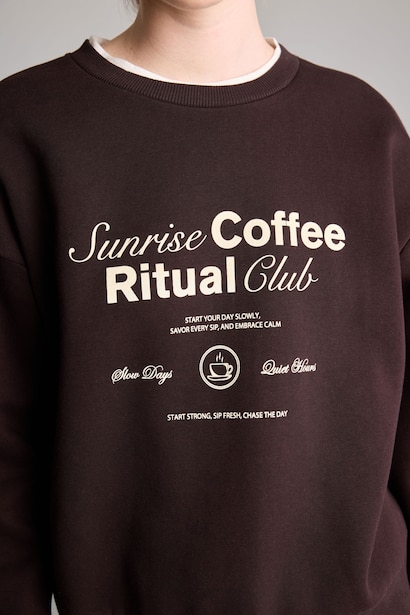 Relax Fit Thick Sweatshirt Fabric Sweatshirt