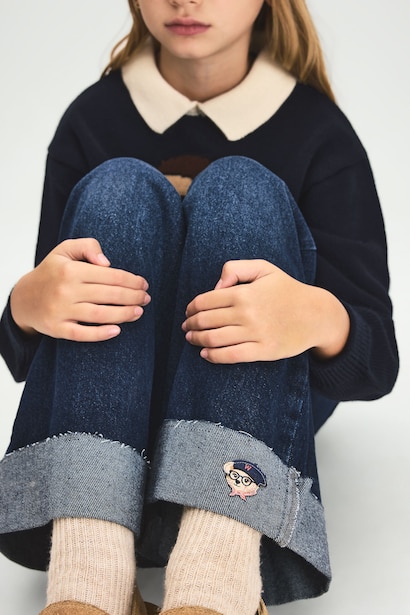 Wide Leg Jean Kız Çocuk