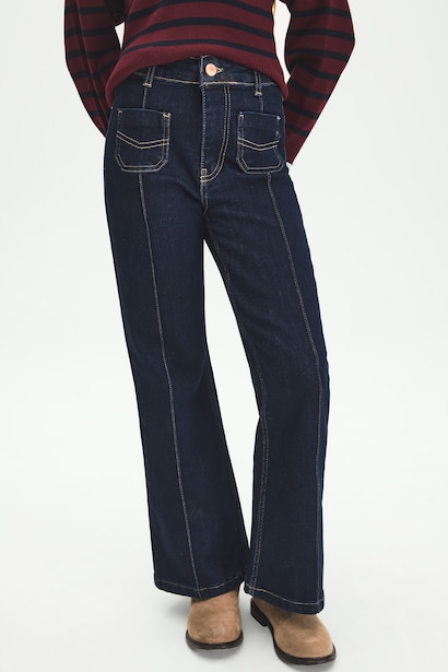 Flare Fit Jean Kız Çocuk