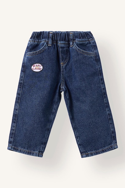 Loose Fit Armalı Jean Pantolon Erkek Bebek