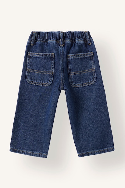 Loose Fit Armalı Jean Pantolon Erkek Bebek