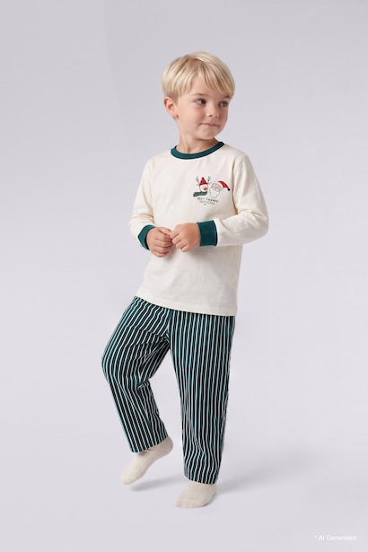 2 piece Regular Fit Woven Pajamas