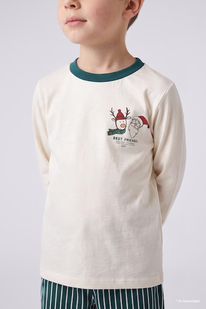 2 piece Regular Fit Woven Pajamas