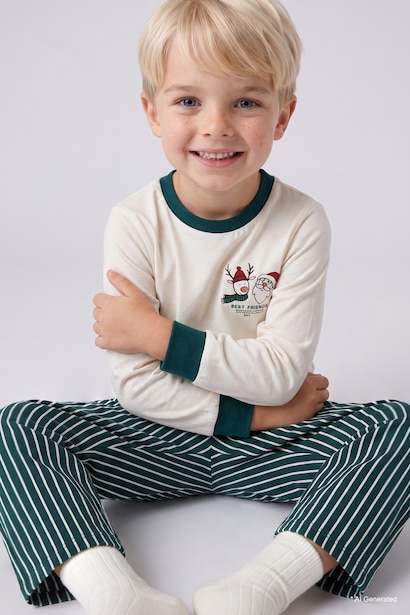 2 piece Regular Fit Woven Pajamas