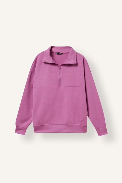 Woman Relax Fit Slogan Sweatshirt