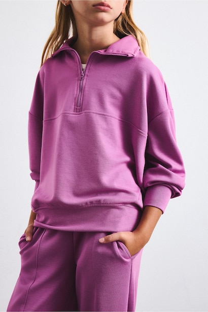 Woman Relax Fit Slogan Sweatshirt