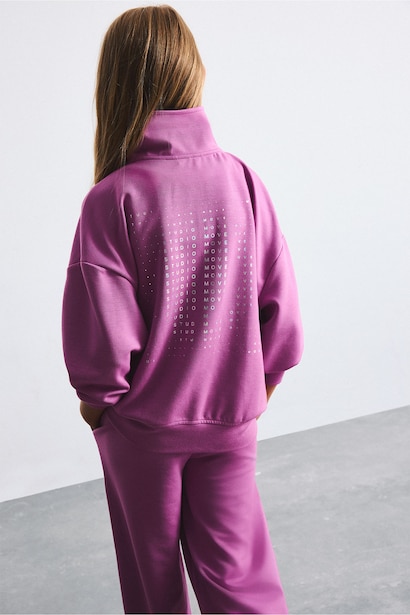 Woman Relax Fit Slogan Sweatshirt
