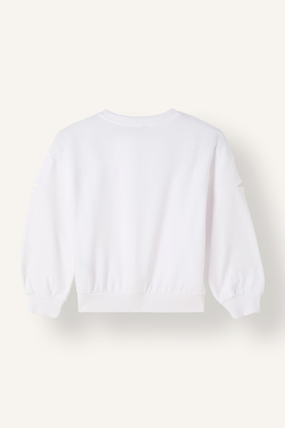 Relax Fit Slogan Crew Neck Sweatshirt