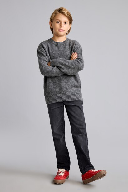 Oversize Triko Basic Kazak Erkek Çocuk