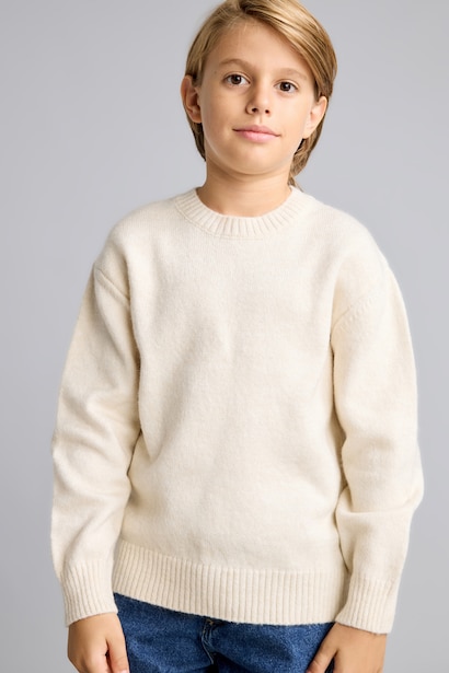 Oversize Triko Basic Kazak Erkek Çocuk
