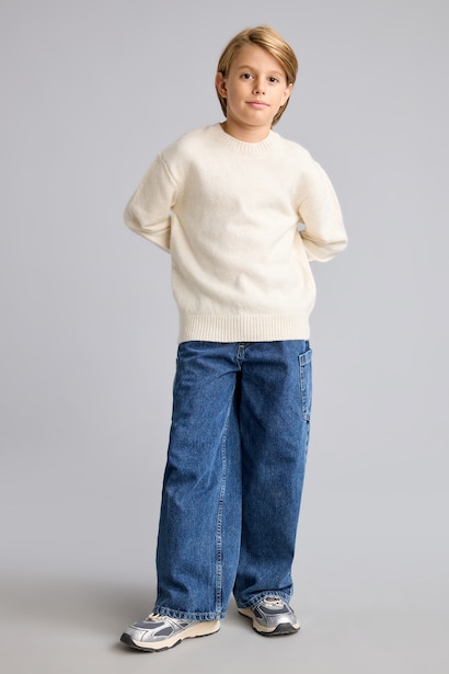 Oversize Triko Basic Kazak Erkek Çocuk