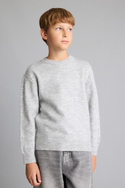 Oversize Triko Basic Kazak Erkek Çocuk