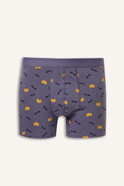 Regular Fit Desenli 3'lü Boxer