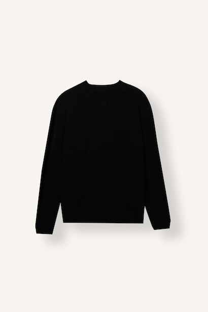 Standart Fit Henley Yaka Triko Basic Kazak