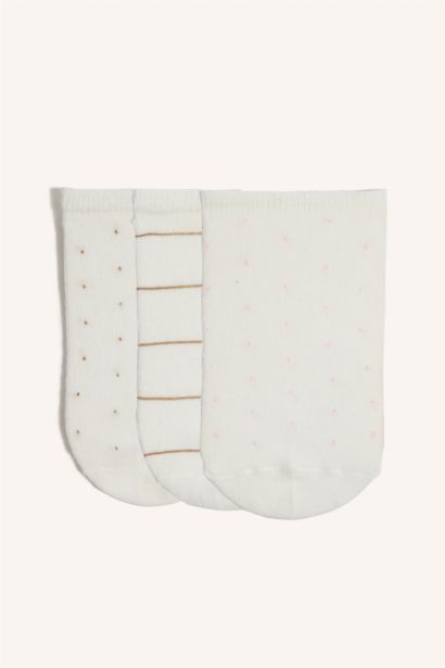 Woman Invisible 3 Piece Cotton Sneaker Socks