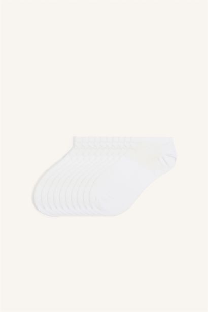 Pamuklu 10'Lu Sneaker Çorap