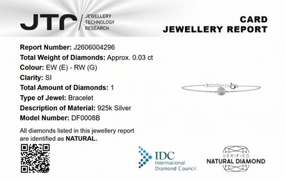 0,03 Karat Yuvarlak Pırlanta Bileklik