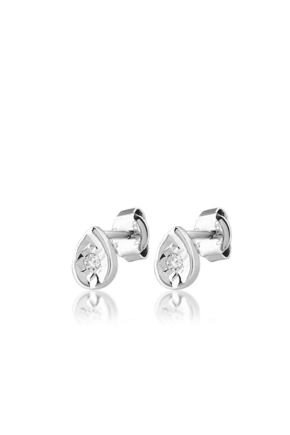 0,06 Karat Damla Pırlanta Küpe