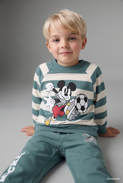 2'li Eşofman Takımı Mickey Baskılı Erkek Bebek