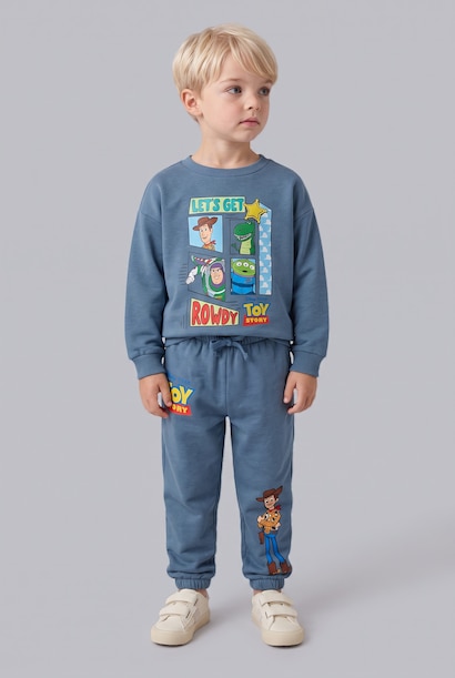 2'li Takım Toy Story Baskılı Erkek Bebek