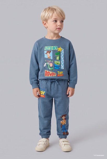 2'li Takım Toy Story Baskılı Erkek Bebek
