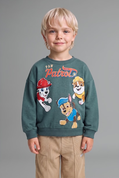 Paw Patrol Oversıze Sweatshirt Erkek Bebek
