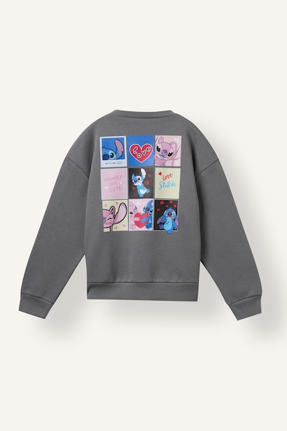 Woman Relax Fit Lilo & Stitch Licensed Crew Neck Sweatshirt