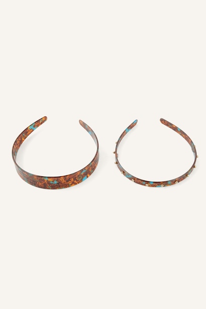 Woman Patterned 2 Piece Crown Hair Accessory