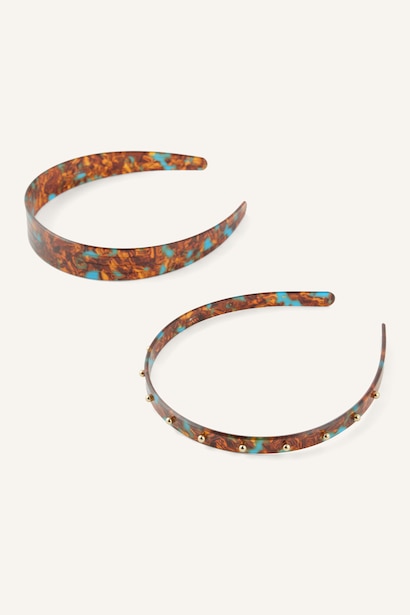 Woman Patterned 2 Piece Crown Hair Accessory